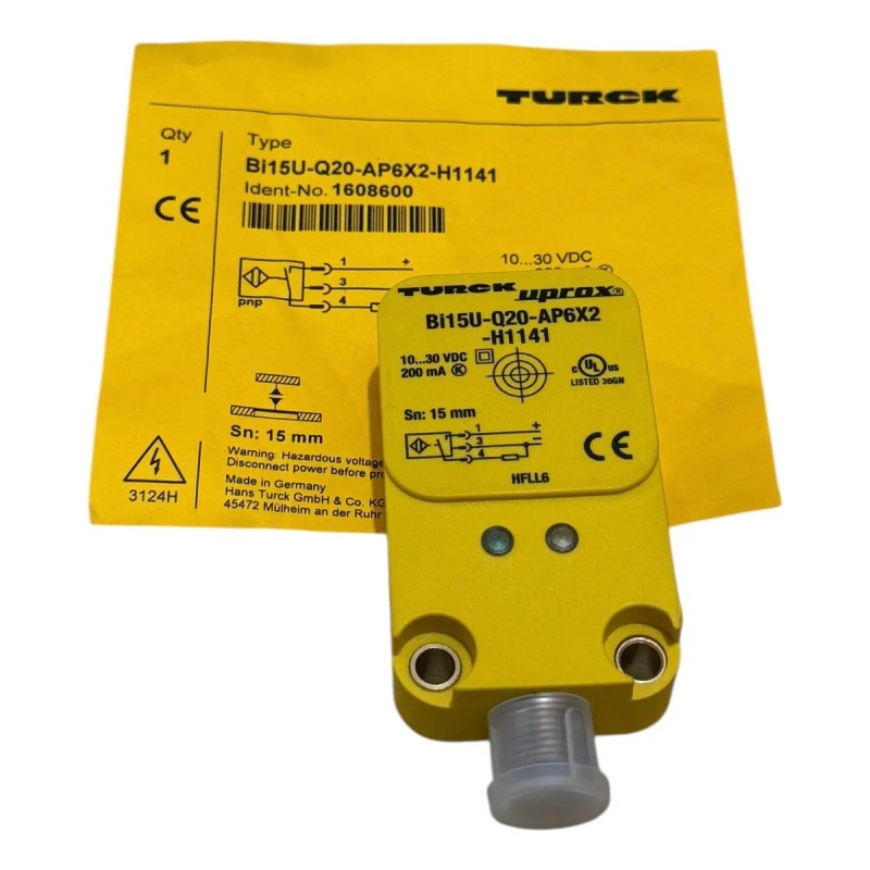 Sensor Inductivo Turck Bi15u-q20-ap6x2-h1141
