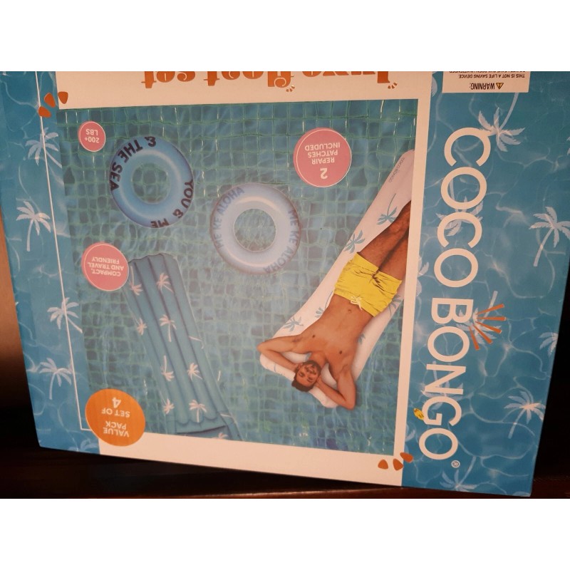 Coco Float set for pool Coco Bongo Luxe pool water