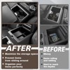Muslogy Center Console Organizer & Cup Holder Inserts Compatible with