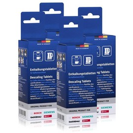 4 Pack BSH Descaling Tablets for BSH Group Devices: Siemens - Bosch - Balay - Constructa - Gaggenau - Neff / 6 Descaling Tablets of 18 g / 311556 - TZ 60002 - TCZ6002