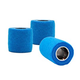 d3 Cohesive Bandage Compression Football Sock Tape Shinguard Wrap Royal Blue (3 Rolls) 50mm x 5 metres Sports Wrist Ankle Injury Support Strapping Pet & Vet Wrap Cats, Dogs