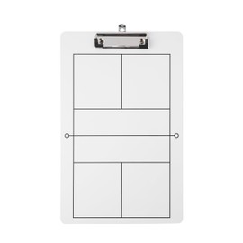 Double-Sided Dry Erase Pickleball Coaching Clipboard, White Board with Court Diagram