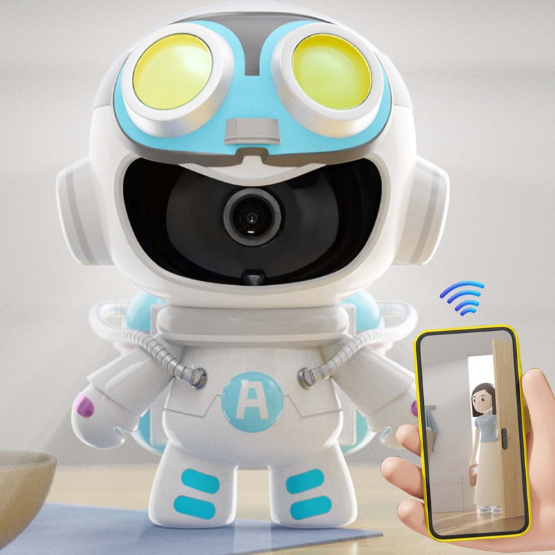Security Camera Wireless WiFi Spaceman Robot Shape 1080p HD Night