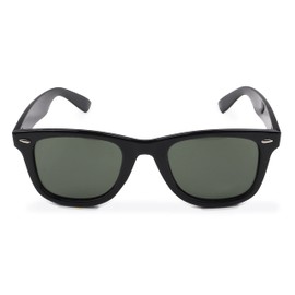 Contacta Ikona Black Lens Green - Sunglasses with Polarised Lenses - Green Light Blue - Men's Women's - Microfibre Glasses Case - 24 g