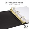 Samsill Classic Collection Leather 3 Ring Binder, Executive Presentation Portfolio,