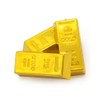 TOYANDONA Replica Gold Bar Plastic Fake Golden Brick Gold Bar
