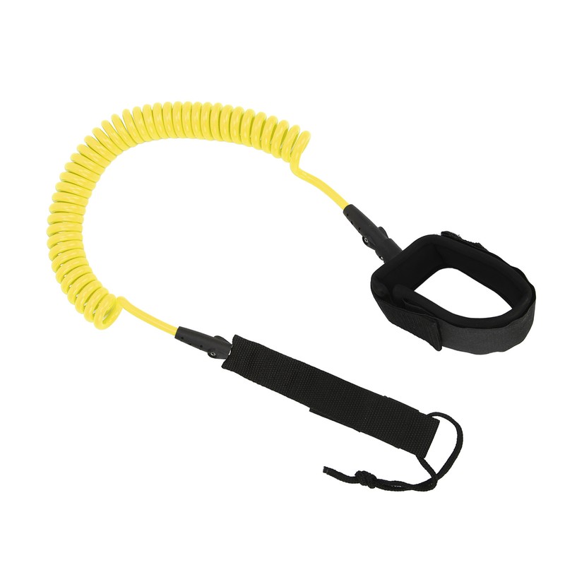 Surfing Foot Rope 7mm 10ft Coiled Spring High Elastic Adjustable