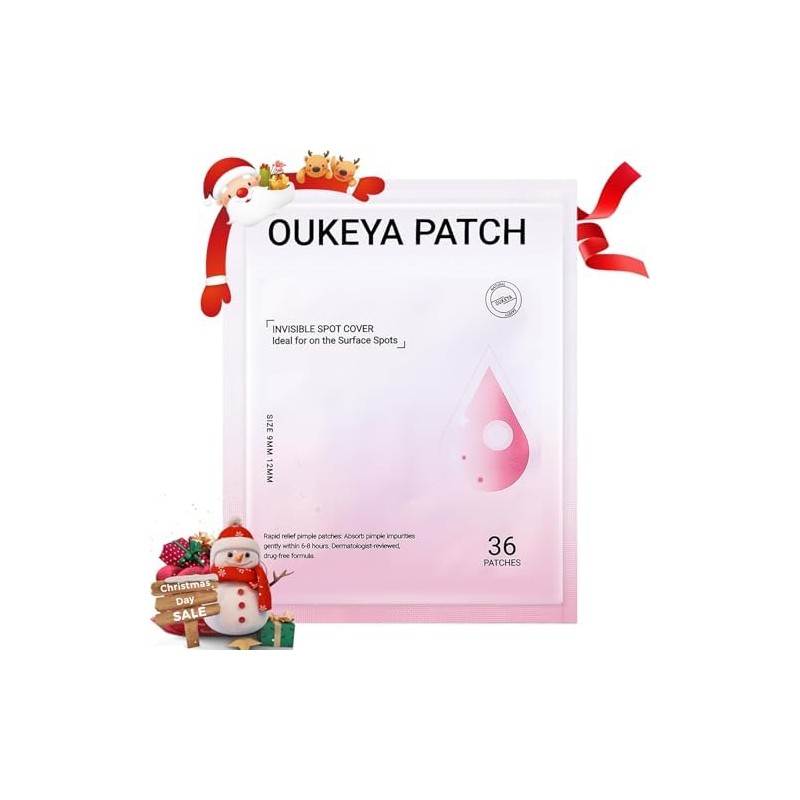 OUKEYA Parches Hidrocoloides Faciales para Imperfecciones, 36 Piezas