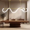 ASDMD 78" Pendant Lights Kitchen Island, 41W LED Dimmable Chandelier