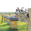 Adove Bee Wall Art Rusty Metal Bee Hive For Garden