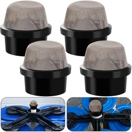 DECOHS 4 Pcs 190106Z Air Bleeder Screen Cap- Stainless Steel Screen Filter Cap Replacement Parts- Air Valve Strainer Cap for Most Pools Filters