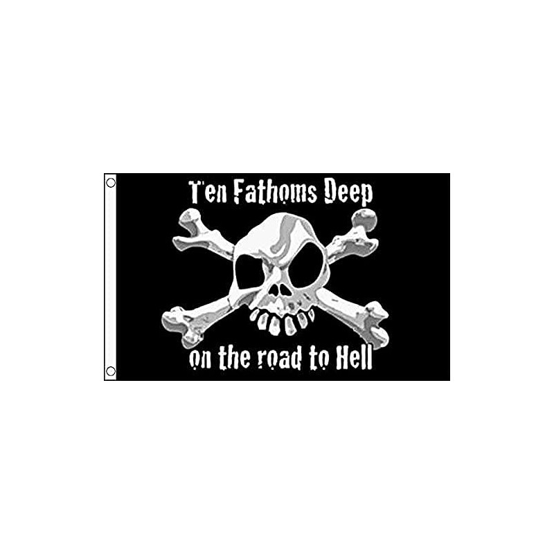 AZ FLAG Pirate Ten Fathoms Deep Flag 3' x 5'