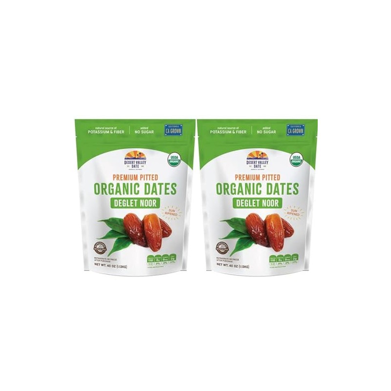 Generic Desert Valley Date ~ ORGANIC Deglet Noor Premium Pitted