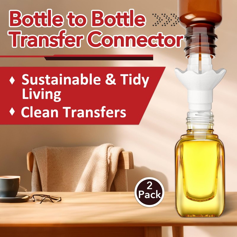 2 Pcs Universal Bottle Emptying Kit for Effortless Liquid Transfer
