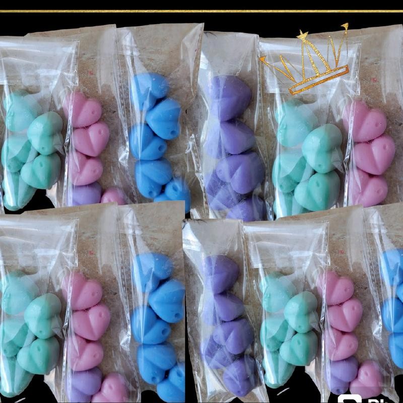 Strong Scented Soy Wax /Heart Shaped Wax Melt large candles:_Fruit
