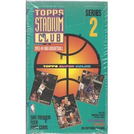 1993-94 Topps Stadium Club Basketball Series 2 Unopened Box