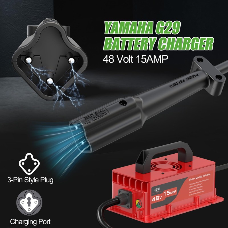 10L0L 48V 15 Amp Golf Cart Battery Charger for Yamaha