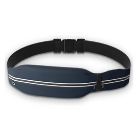 Running Pouch, Supervised By Japanese Representative Runners, Waist Bag, No Swing, Lightweight, Large Capacity, Extendable, Smartphone Body Bag, Unisex, Jogging, Walking, navy