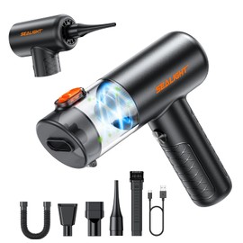 SEALIGHT Car Vacuum Portable Cordless, 22000PA Mini Vacuum Cleaner and Air Duster, 4 in 1 Hand Held Vacuum with Car Accessories, Cordless Vacuum Cleaner for Car, Pet, Home, Office