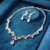 Zenith Goods Zirconia Tiara, Necklace, Earrings or Earrings Set, Includes