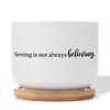 DecStic Seeing is Not Always Believing Ceramic Planter Bible Verse