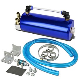 DNA MOTORING OCT-BL Aluminum Oil Catch Can, Blue