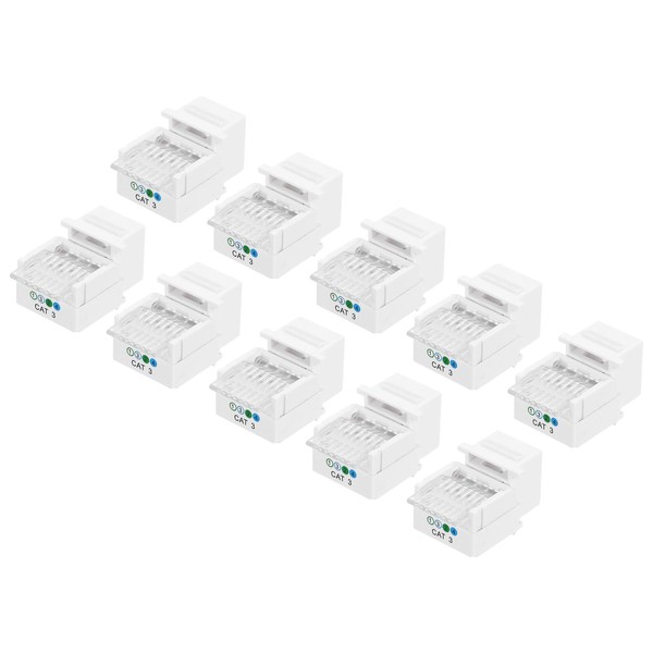sourcing map 5 Pack RJ11 Cat 3 Telephone Jack, Cat3