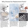 2Pcs Ice Cream Maker Attachment for KitchenAid Stand Mixer -