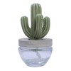 Pretty Valley Home Reed Diffuser Set Ceramic Cactus Fragrance Diffuser-White