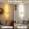 GOODATE Wall Sconces Set of Two with Remote, Stepless Colors