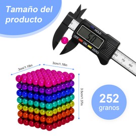 SHANDABULIU 252 Pcs Juguetes Apilables, Bolas de Colores para Aliviar el Estrés con Caja de Almacenamiento