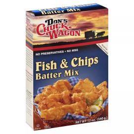 Dons Chuck Wagon Mix Batter Fish & Chip 12 oz (Pack Of 6)
