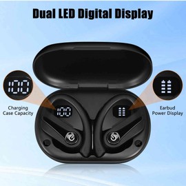 Wireless Earbuds for Honor 9S with Immersive Sound True 5.0 Bluetooth Over The Ear Sport Headphones with a Charging Case - Stereo Calls Touch Control IPX7 Sweatproof Deep Bass