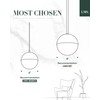 LMS Brushed Gold 3-Light Cluster Pendant Lights, Modern Kitchen Island