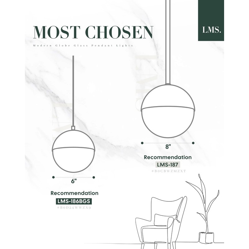 LMS Brushed Gold 3-Light Cluster Pendant Lights, Modern Kitchen Island