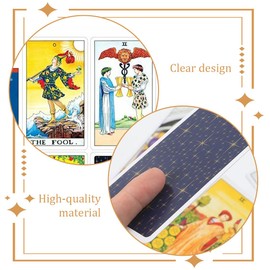 Knight Tarot Cards for Beginners Divination Fortune Telling Toy Holographic Tarot Cards for Fortune Telling, Meditation, Self-Knowledge, Occultism or as a Gift