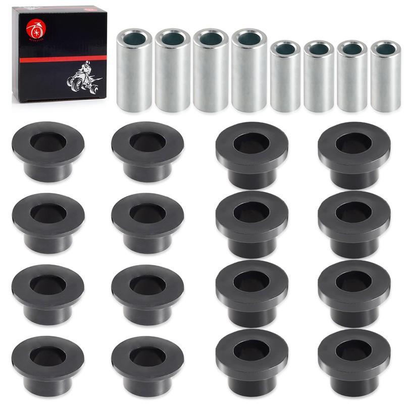 Front & Rear Shock Absorber Bushings Sleeve Kit 16Pcs For