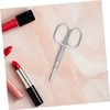 FOMIYES 2pcs Stainless Steel Rounded Nose Hair Scissors Precision -