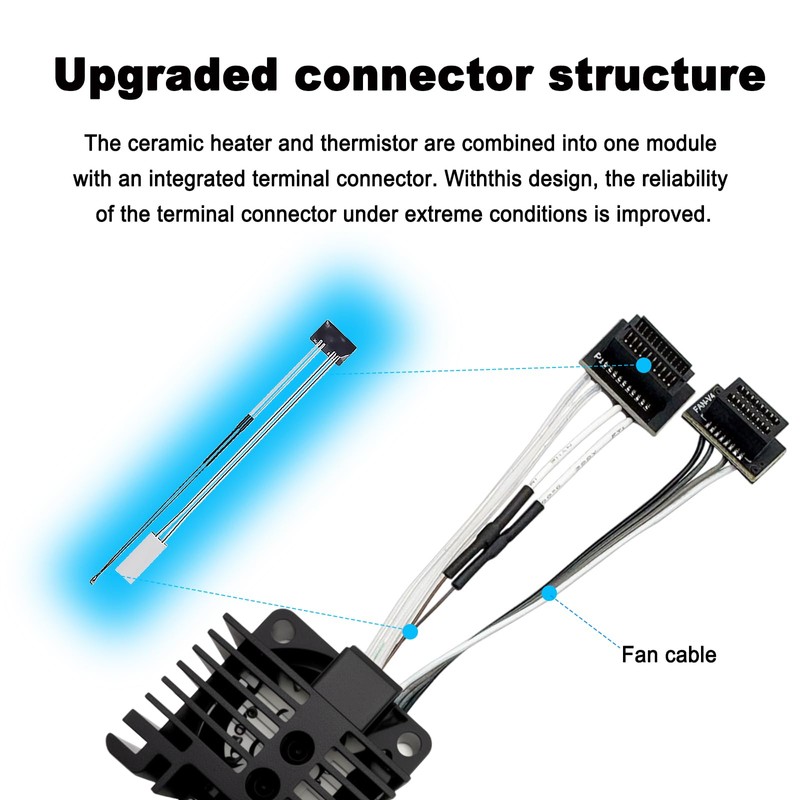 HIKUDIY Hotend Complete Kit for Bambu Labs P1P P1S 3D