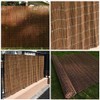 Landgarden Natural Willow Privacy Fence Screen, Wood Fence Rolls Cover