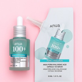Anua PDRN Hyaluronic Acid Capsule 100 Serum, 30ml, 2 pieces / 아누아 피디알엔 히알루론산 캡슐 100 세럼, 30ml, 2개