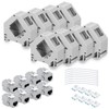 kwmobile Keystone Module and DIN Rail Adapter Set - Fits