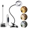 LuxLumin LED Desk Lamp with Clamp for Video Conference Lighting,