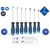 BRILLIANT TOOLS BT033007 Screwdriver Set, 7 Pieces, Slotted, PH [Powered