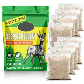 Gouutrde Deer Repellent, Rabbit Repellent for Garden, Deer Deterrent for Plant, Deer Repellents Outdoor for Lawn, Deer Repellent for Flowers, Deer Away, Keep Deer Out of Yard Safely-Pack of 8, Yellow
