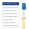 FLYPROFiber- 0.5M-2Pack OS2 LC to LC Fiber Patch Cable, SM