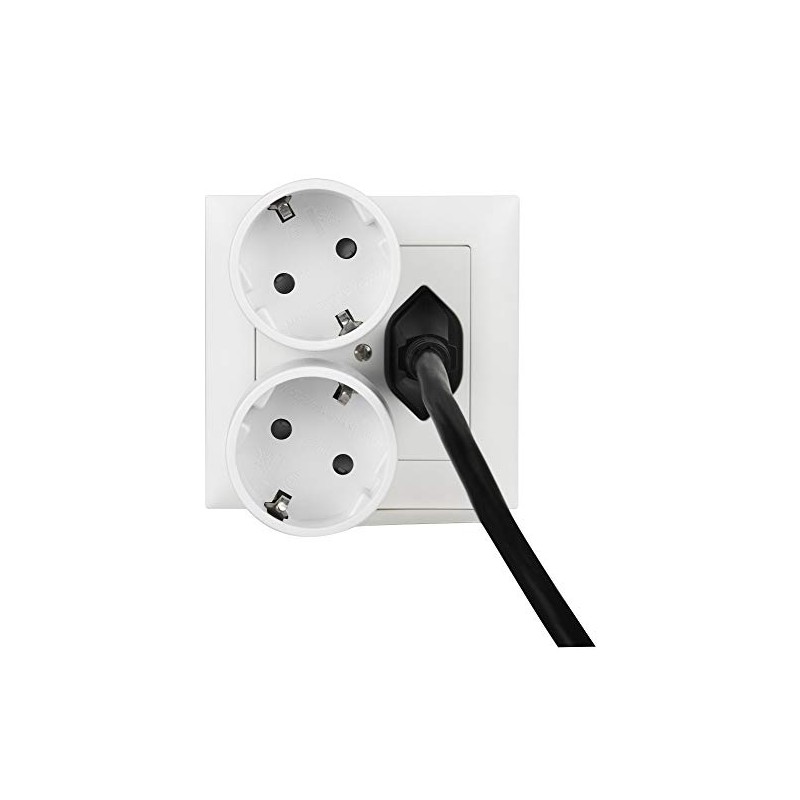 Electraline 70040 Travel Adaptor (Schuko) 2 Europe to 3 Pins