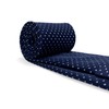 S&W SHLAX&WING Men Tie Necktie Dark Blue Navy Dot Classic