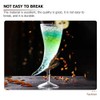 Creative Glass Horn-Shaped Goblet Glasses for Cocktails, Set of 2,