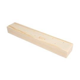 Rayher Wooden strip with 11 holes, FSC 100%, 22.5 x 4 x 2.4 cm, for dried flowers, 64523000